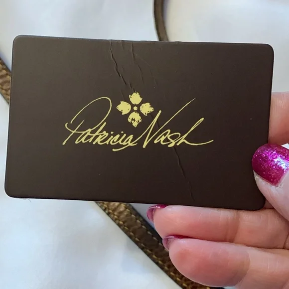 Patricia Nash Crossbody and Shoulder Fresco Bouquet Collection Leather Bag